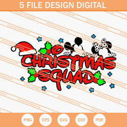 Christmas Squad Mickey SVG, Mickey SVG, Disney SVG, Christmas SVG