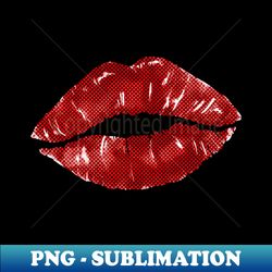 Kissable Lips - Vintage Sublimation PNG Download - Instantly Transform Your Sublimation Projects