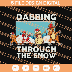 Dabbing Through The Snow SVG, Santa Claus SVG, Christmas SVG
