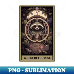 The Wheel of Fortune Tarot - Decorative Sublimation PNG File - Instantly Transform Your Sublimation Projects