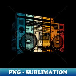retro boombox - elegant sublimation png download - create with confidence