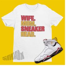 Air Jordan 7 Cardinal Matching Shirt - Wife Mom Sneakerhead Shirt To Match Air Jordan 7 Cardinal - Retro 7s Tee - Cool M