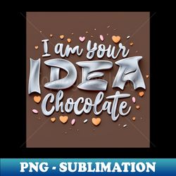 I am chocolate - Sublimation-Ready PNG File - Stunning Sublimation Graphics