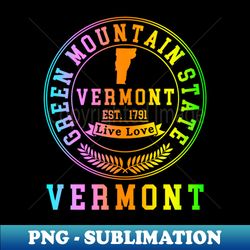 Vermont USA - Artistic Sublimation Digital File - Unlock Vibrant Sublimation Designs