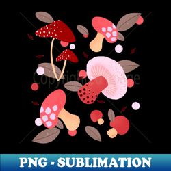 Pink and red mushrooms - Premium PNG Sublimation File - Unleash Your Inner Rebellion