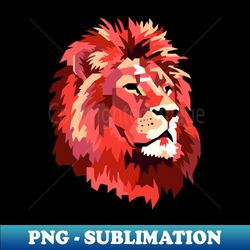 LIon Head Pop Art - Signature Sublimation PNG File - Enhance Your Apparel with Stunning Detail