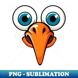 Cartoon Turkey Face Funny Thanksgiving Day - High-Quality PNG Sublimation Download - Perfect for Personalization