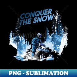Snowmobile Winter Adventure Exploration Race - Aesthetic Sublimation Digital File - Capture Imagination with Every Detail