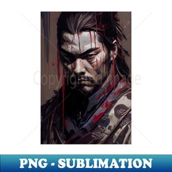 Gothic Samurai - Oil Paint - Instant Sublimation Digital Download - Boost Your Success with this Inspirational PNG Download