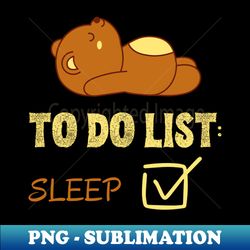 kawaii teddy bear lazy bear - sublimation-ready png file - unleash your inner rebellion
