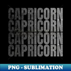 capricorn x4 capricornus zodiac - vintage sublimation png download - create with confidence