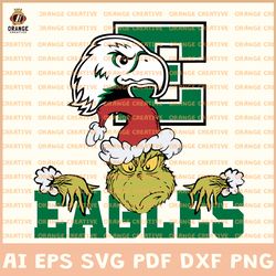 NCAA Eastern Michigan Eagles Svg Designs, NCAA Eastern Michigan Logo Svg, Grinch File, Svg Files for Cricut Silhouette