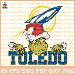 NCAA Toledo Rockets Svg Designs, NCAA Toledo Rockets Logo Svg, Grinch File, Svg Files for Cricut Silhouette