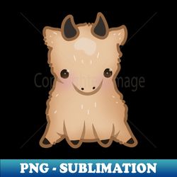 Fluffy Tan Goat Sitting - Exclusive Sublimation Digital File - Perfect for Sublimation Mastery