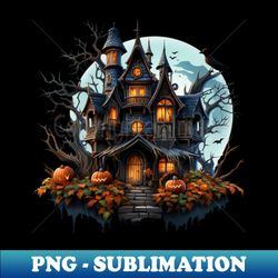 Halloween Haunted House - Stylish Sublimation Digital Download - Defying the Norms