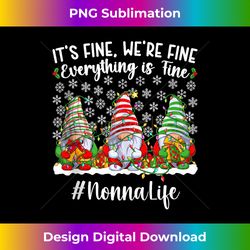 Funny Nonna Grandmother Christmas Nonna Grandma Xmas Party Tank To - Sleek Sublimation PNG Download - Pioneer New Aesthetic Frontiers