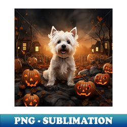 West highland white terrier Halloween - Instant Sublimation Digital Download - Stunning Sublimation Graphics