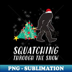 Sasquatch Christmas Funny Bigfoot Costume Xmas - Instant Sublimation Digital Download - Boost Your Success with this Inspirational PNG Download