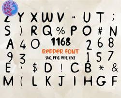 Pig Font Svg Png Pdf Dxf, Modern Font, Fonts For Cricut, Beauty Font, Font For T-shirts 05
