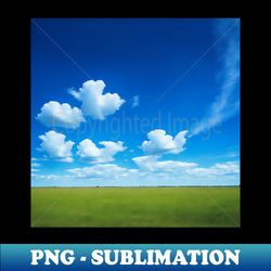 A Peaceful Sky Scene Featuring a Serene and Cloudless Blue Sky Ai Generated Art - Creative Sublimation PNG Download - Bold & Eye-catching