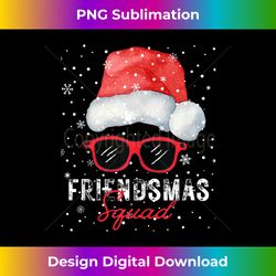Jolly Friendsmas Squad Christmas Santa Hat Matching Friends Tank Top - Minimalist Sublimation Digital File - Striking & Memorable Impressions