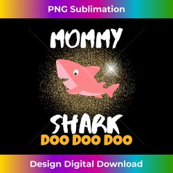 Mommy Shark Christmas Gift For Wife Mom Back Print Long Sleeve - Innovative PNG Sublimation Design - Lively and Captivating Visuals