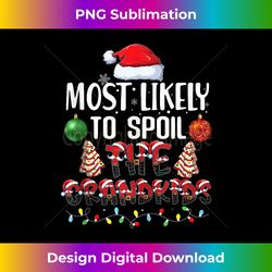 Most Likely To Spoil The Grandkids ChestNuts Christmas Light Tank To - Bohemian Sublimation Digital Download - Chic, Bold, and Uncompromising