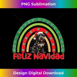Giant Schnauzer Dog Feliz Navidad Christmas Decorations Tank Top - Deluxe PNG Sublimation Download - Immerse in Creativity with Every Design