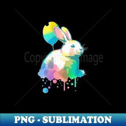 Watercolor Bunny - Premium Sublimation Digital Download - Create with Confidence