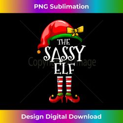 I'm The Sassy Elf T- Matching Christmas Costume Tank To - Sleek Sublimation PNG Download - Rapidly Innovate Your Artistic Vision