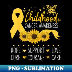 childhood cancer support family childhood cancer awareness - vintage sublimation png download - fashionable and fearless