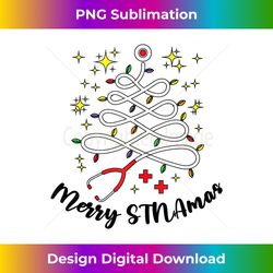 Merry STNAmas Christmas STNA Xmas Party STNA Nurse Tank To - Chic Sublimation Digital Download - Tailor-Made for Sublimation Craftsmanship