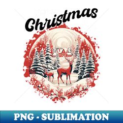 Merry Christmas to all - Vintage Sublimation PNG Download - Add a Festive Touch to Every Day