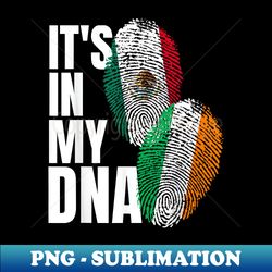 Irish And Mexican Heritage DNA Flag Nationality - Vintage Sublimation PNG Download - Add a Festive Touch to Every Day