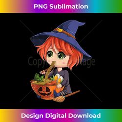 kawaii japanese anime Witch Halloween ramen Food Lovers - Eco-Friendly Sublimation PNG Download - Crafted for Sublimation Excellence