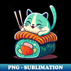Sushi Cat - Aesthetic Sublimation Digital File - Capture Imagination with Every Detail