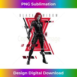 Marvel Black Widow Logo Glitch Portrait Tank To - Eco-Friendly Sublimation PNG Download - Tailor-Made for Sublimation Craftsmanship