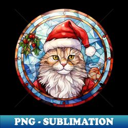 Christmas cat - PNG Transparent Digital Download File for Sublimation - Defying the Norms