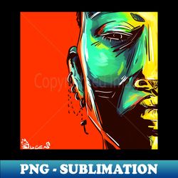 Faced - High-Resolution PNG Sublimation File - Revolutionize Your Designs