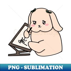 Bunny Digital Artist - Exclusive PNG Sublimation Download - Bold & Eye-catching