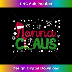Nonna Claus Santa Grandma Funny Christmas Pajamas Xmas PJs Tank To - Sleek Sublimation PNG Download - Reimagine Your Sublimation Pieces