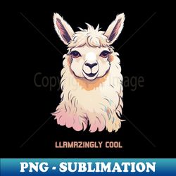 Cool Cute Llama - Digital Sublimation Download File - Add a Festive Touch to Every Day