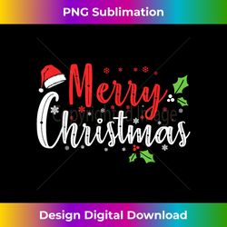 Merry Christmas xmas winter apparel family and kids tee - Sophisticated PNG Sublimation File - Spark Your Artistic Genius