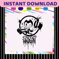 Bendy and the ink machine,Bendy svg, bendy doll, bendy and the ink, Bendy ink machine, horror video game,trending svg Fo