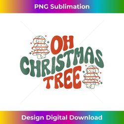 Groovy Oh Christmas Tree Cakes Debbie Becky Jen Cake Lovers Tank Top - Futuristic PNG Sublimation File - Customize with Flair