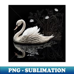 Paper Swan - PNG Transparent Sublimation File - Perfect for Creative Projects