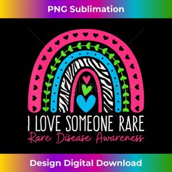 I Love Someone Rare Zebra Rainbow - Rare Disease Awareness - Bespoke Sublimation Digital File - Immerse in Creativity with Every Design
