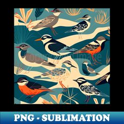 wild birds pattern - stylish sublimation digital download - revolutionize your designs