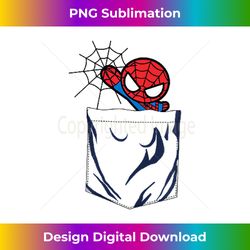 Marvel Spider-Man Kawaii Trapped In A Pocket Tank Top - Futuristic PNG Sublimation File - Rapidly Innovate Your Artistic Vision