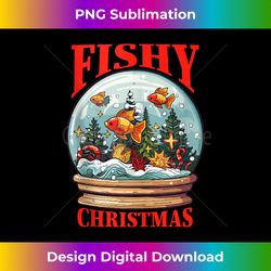 mens fishy christmas aquarium art funny fishing aquascaping gift tank to - futuristic png sublimation file - elevate your style with intricate details
